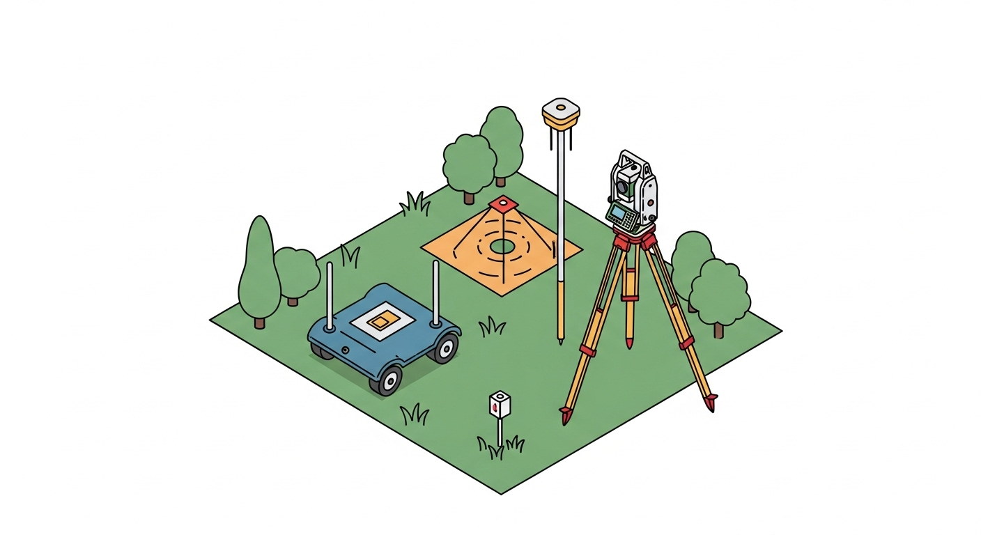 An aerial view of a road being removed, signifying an abandonment survey.