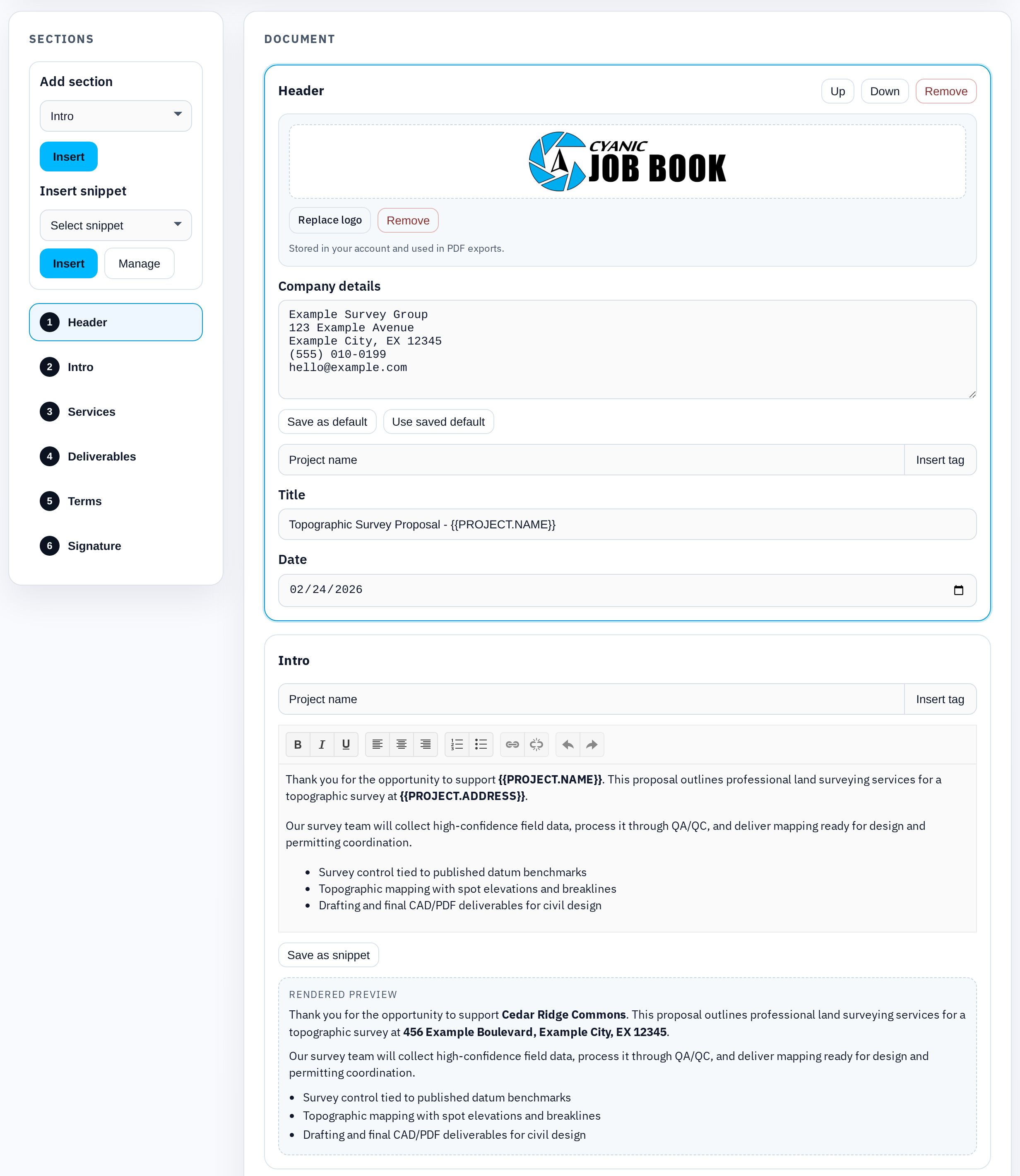 Why we built a free Proposal Builder for surveyors