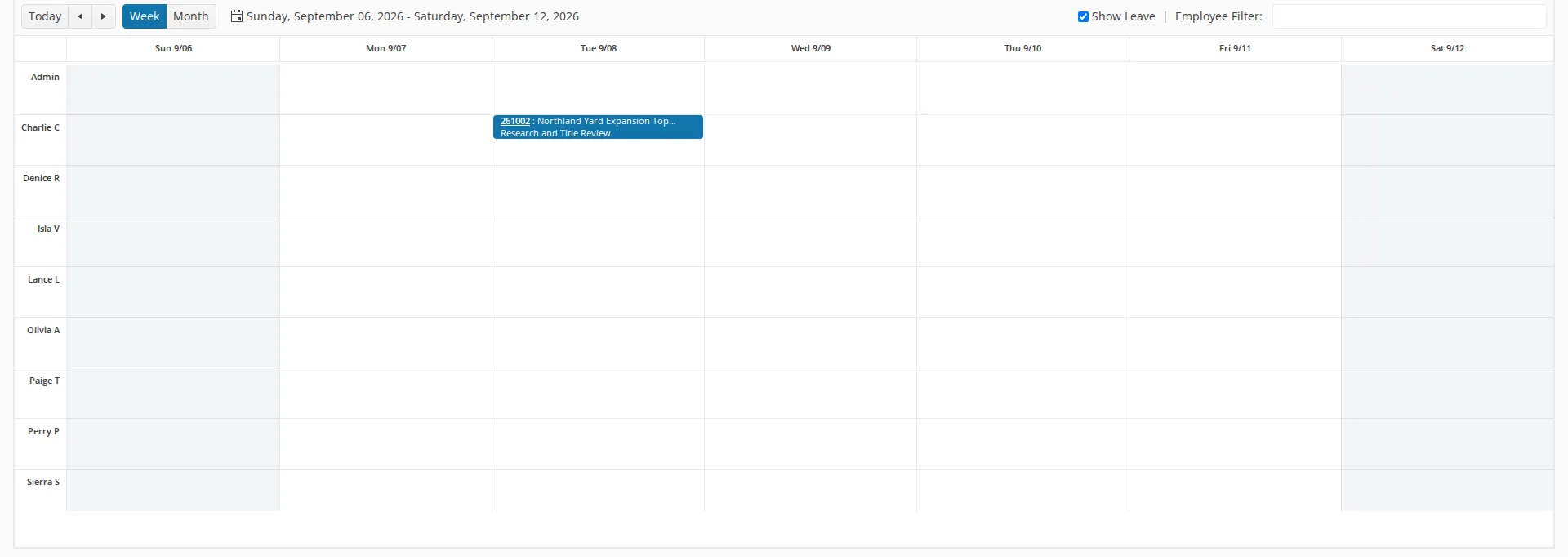 Schedule Calendar