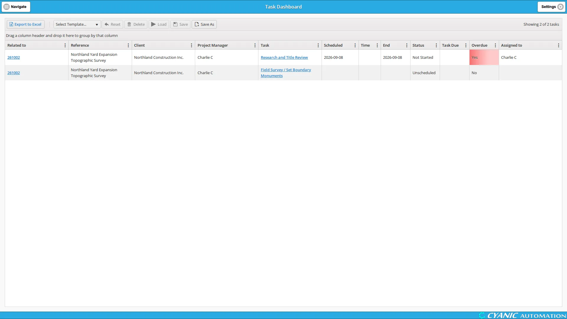 Task Dashboard